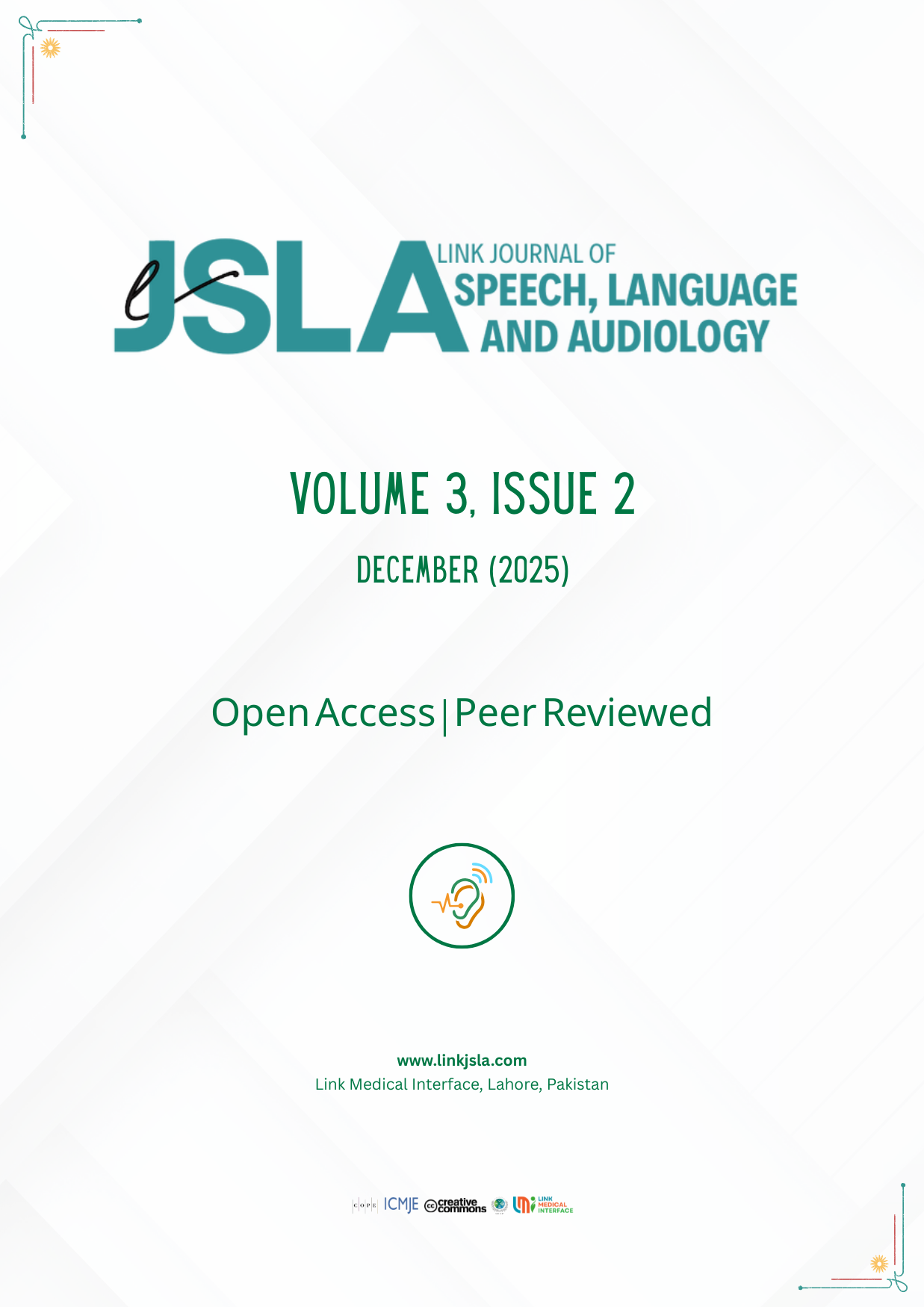 					View Volume 3, Issue 2 (December 2025)
				